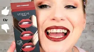 Cheryl x L’Oreal Paris Limited Edition Lip Kit Burgundy - Review + Wear Test