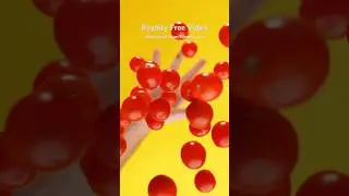 Royalty Free video of tomatoes in slow motion. 
