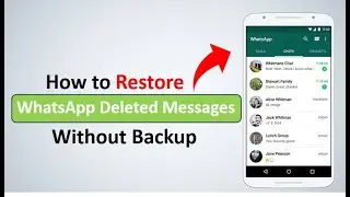 ⚠️ Recover WhatsApp Messages WITHOUT Backup (Easy and Quick Method)