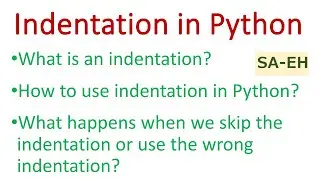 Indentation in Python | Python Indentation | Indentation in Python with examples | CBSE | Python