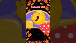 Спокойной ночи 🌙 Сладках снов! Весёлая открытка для отличного настроения👍