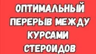 Перерыв между курсами стероидов