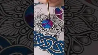 Mandala is a geometric pattern of repeating elements