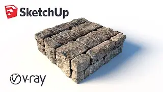 Bump and Displacement Maps in Vray for Sketchup Tutorial