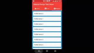 Android Material Advance Tabs Demo