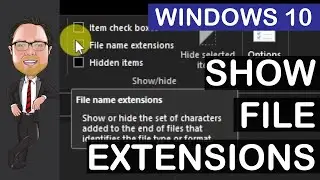 Show File Extensions | Windows File Explorer | Windows 10 | 4K