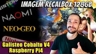 Review Imagem Galisteo Cobalto V4 Recalbox 128gb para Raspberry Pi4 (com gameplay Jaguar, 3DO, etc)