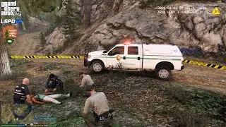 GTA V - LSPDFR 0.4.9🚔 - NPS - Park Ranger Patrol - Animal Attacks | Injured Person - 4K