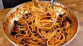 How to Make ORIGINAL SPAGHETTI alla PUTTANESCA! Step by step! Simple, fast, delicious!