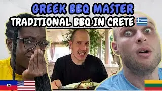 REACTION TO GREEK BBQ Master From Crete - Traditional "Opposite" Barbecue in Chania, Greece