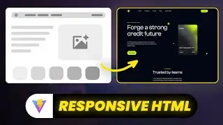 Vite + Tailwind CSS Responsive HTML Landing Page  – Part 1