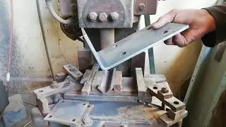 Mechanical power press 🛠 6mm steel bend in 90°📐