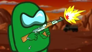 Among Us on Fire || New Among Gun Video