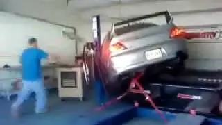 600 hp Mitsubishi EVO falls off dyno