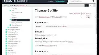Unity Documentation Is Garbage -  Scripting API  Tilemaps Tilemap GetTile