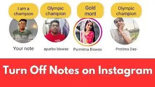 How to Turn Off Notes on Instagram  | How to Remove Notes on Instagram