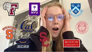 COLLEGE DECISION REACTIONS 2021 (Columbia, NYU Stern, USC, Berkeley, UCLA - 18 schools!!)