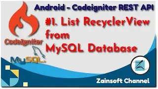#1 Android REST API - Listview RecyclerView from MySQL Database