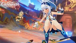 Mualani vs Kachina Fight Cutscene (Japanese Dub) | Genshin Impact