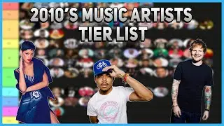 2010 - 2019 Music Artist TIER LIST! | Ranking YOUR FAVORITE Music Artists!