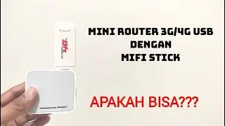 MINI ROUTER 3G/4G USB DIPASANGKAN DENGAN MIFI STICK 4G | APAKAH BISA⁉