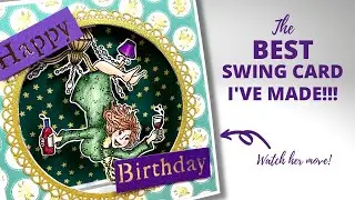 The BEST image for a Swing Card I've EVER used! | FUN Birthday Card Ideas.