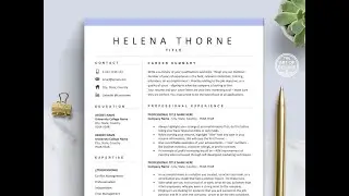 The Art of Resume Template | Instantly Download Your Professional Resume and CV Template