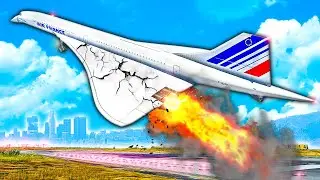Concorde CRASHES after Takeoff in GTA 5!