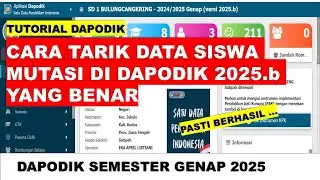 CARA TARIK DATA SISWA MUTASI DI DAPODIK 2025 TERBARU