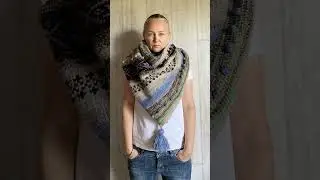 Вязаные платки. Мои работы. 
