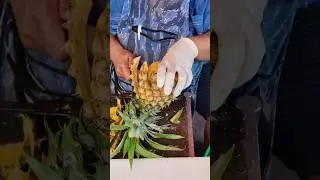 Amazing  1 Minutes Cutting Pineapple - Fruits Cutting Skill