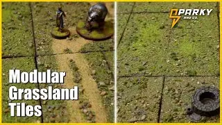 Modular Grassland Terrain Tiles | How to craft basic tiles for Tabletop Role-Playing Games