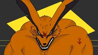 Kurama watches naruto clap sakura cheeks