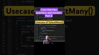 Linq interview questions and answers | fetch list of list using SelectMany 
