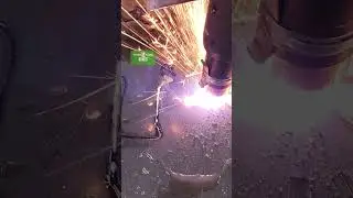 "Watch as our CNC machine cuts out an American flag. It's a blend of technology and artistry