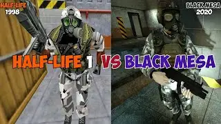 Half Life VS Black Mesa: Side by Side Full Comparison - 1 HOUR  (1998 VS 2020)