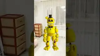 Freddy FNAF scares dad at home. 