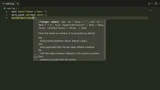 WORD COUNT IN PYTHON