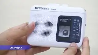 Retekess TR606 Portable Radio Cassette Player AM/FM Recorder Walkman Tape Player
