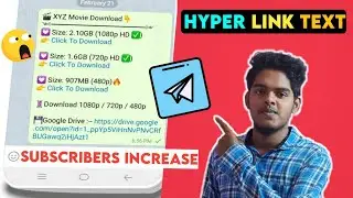 How To Create Text Link In Telegram Tamil| Attach Any Links To Any Word In Telegram/TechMagazine
