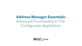 Address Manager Essentials: Configurator Application