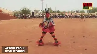MASQUE ZAOULI DE LA COTE D'IVOIRE FESTIMA 2016
