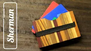 Making a modern wood wallet (business card holder)