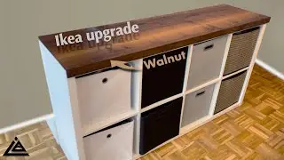 DIY furniture hack simple Kallax Ikea Shelf upgrade | Some Woodworking is required