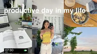7:30AM PRODUCTIVE DAY IN MY LIFE🤍 morning routine, exam szn & cheer comp vlog AD