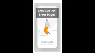 Creative 404 Error Pages | Error Pages for Mobile 