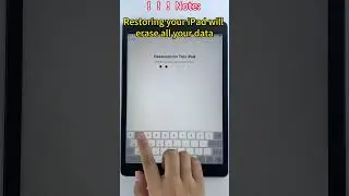How to Restore iPad without iTunes #Shorts