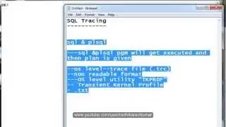SQL: SQL Tracing  Part-1