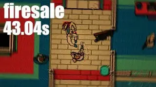Hotline Miami 2 Firesale 55x full combo in 43.04s (Segmented Speedrun, Level editor)