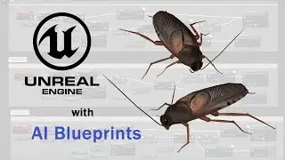 Medhue CockRoach with AI in Unreal Engine!!